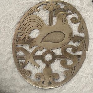 Vintage Gold Rooster Wall Art